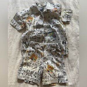 ZARA// BOYS// POPEYE SHORTS and SHIRT SET